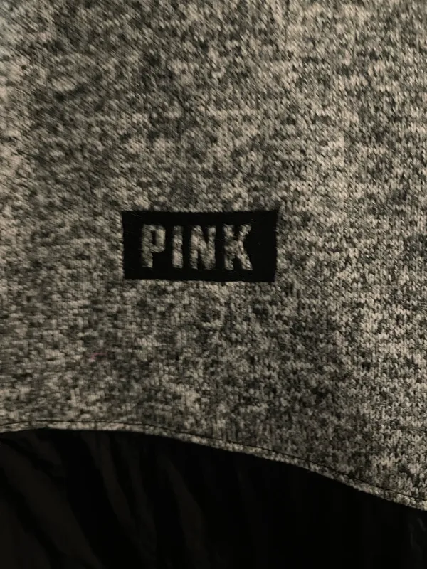 Victoria's Secret PINK Quarter-Zip Pullover Grey - Image 4