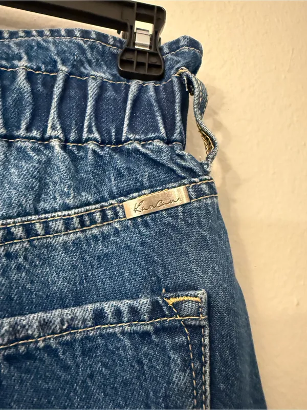 KanCan Olivia Ultra High Rise Paperbag Boyfriend Jeans NWT Small - Image 3