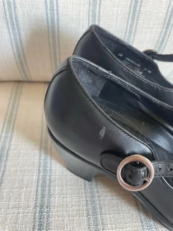 Dansko Becca Leather Mary Jane Chunky Heel Pumps Comfort Shoes EU 38 US 7.5 - Image 5