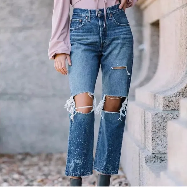 Levi's Women's 501‎ Original Premium Cropped Jeans Athens Ranks 24 x 26 Normcore - Image 14