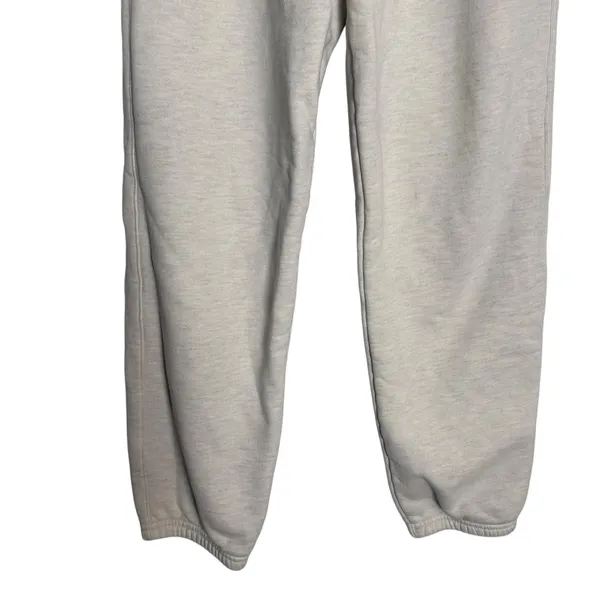 Agolde Revolve Kelby Oatmeal Heather Fleece Lined Lounge Jogger Sweatpants Small - Image 5
