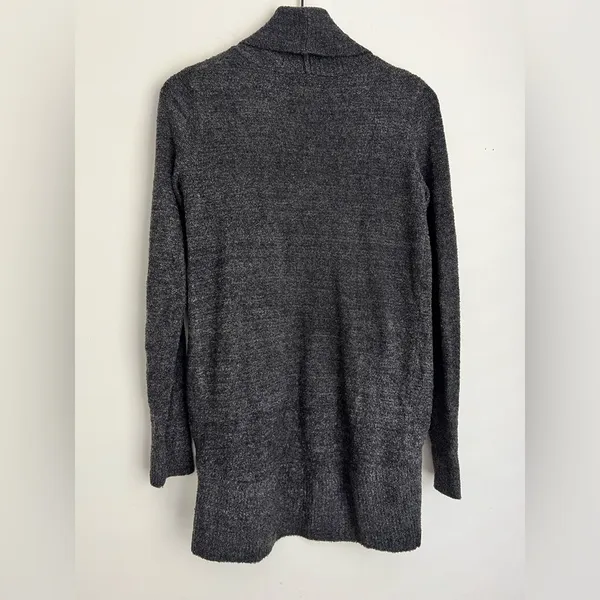 Barefoot Dreams Women open front Circle Cardigan Sweater Gray Long Sleeve XS/S - Image 3