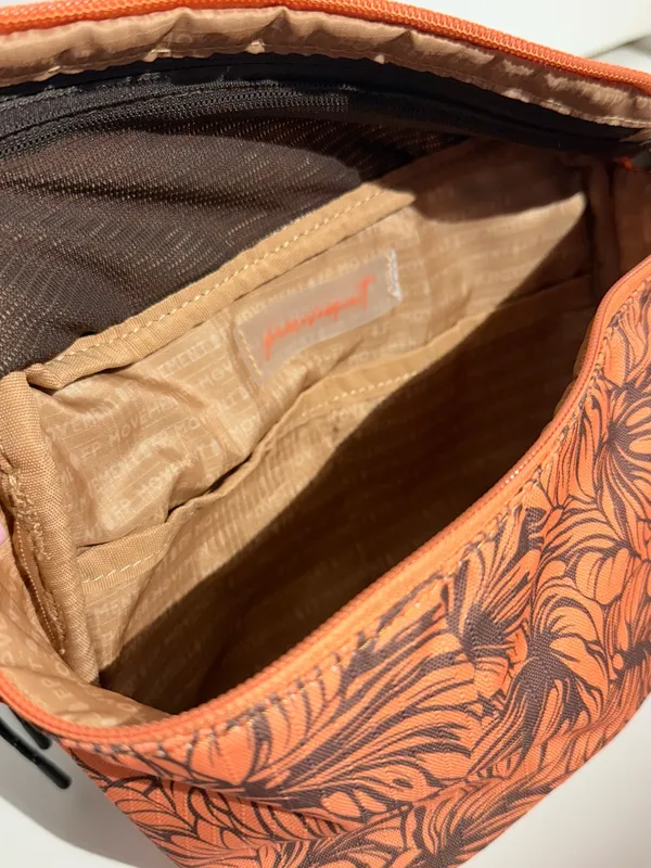 NWT FP Movement by Free People Happy Packer Sling Orange Floral Print Waist Bag - Image 9