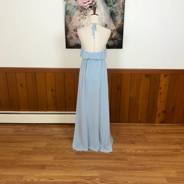Pretty New Show Me Your Mumu Heather Halter Bridesmaid Dress - Image 4