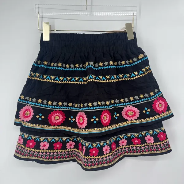 Savannah Jane‎ Mary Tiered Embroidered Skirt size small - Image 3