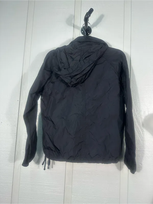 Old Navy Black 1/4 Zip Pullover Rain Jacket Size Medium EUC - Image 7