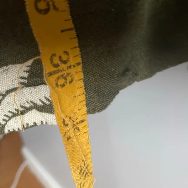 Tahari Linen Blend‎ Dress Pockets Green Tropical Belted Vacation Resort Small - Image 8