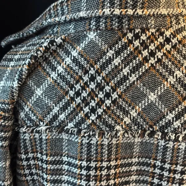 Yest Houndstooth Patterned‎ Jacket Black Size 8 - Image 3
