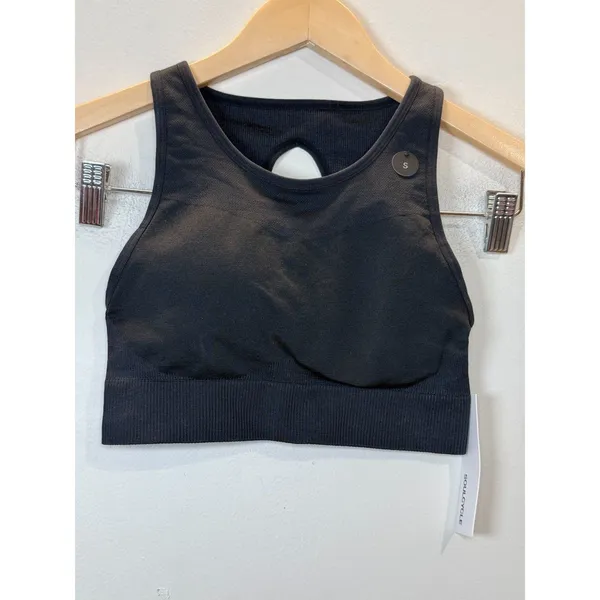 Nike Seamless Sports Bralette Womens Size S Black Keyhole Back 858733-010 - Image 4