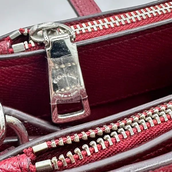 Coach Turnlock Carryall 29 Red Wine - Image 8