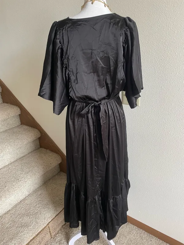 Baltic Born Pasadena Satin Dress Black Large - Image 5