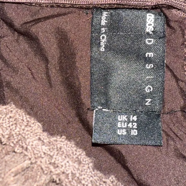 NWT ASOS DESIGN Corduroy Mini Dress Size 10 - Image 6