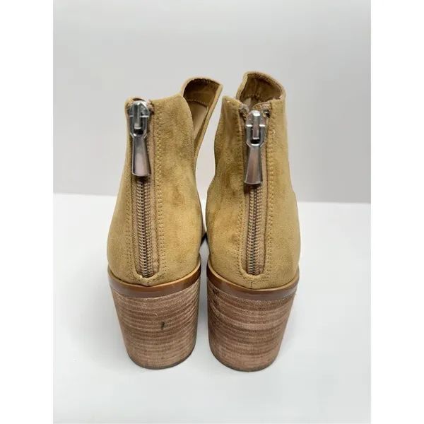 BP. Kaleb Tan Faux Suede Side Cutout Pointed Toe Ankle Booties Size 9.5 - Image 6