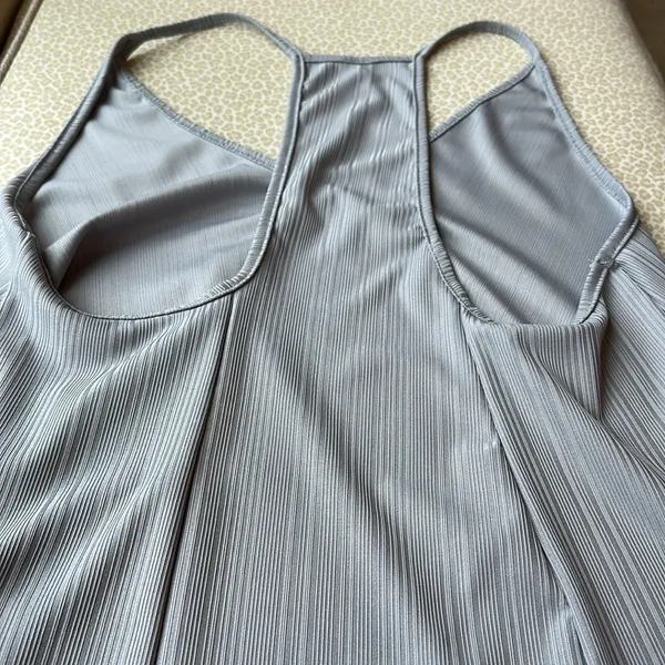 Free People Intimately Free Gray Ribbed Swing Racerback Tank Top Size S - Image 10