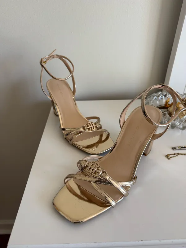 Gold Tommy Hilfiger Heels - Image 4