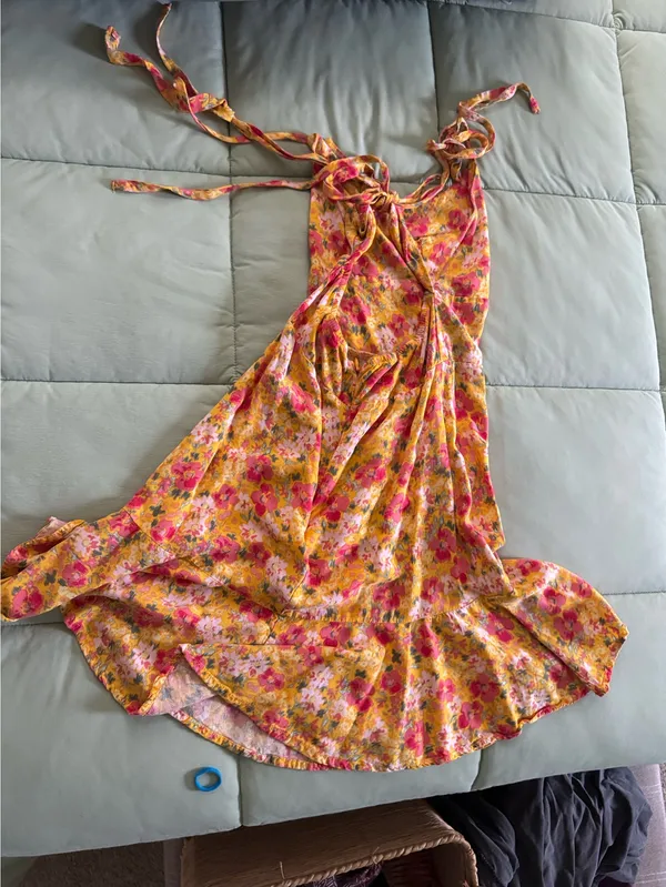 Wild Fable Sundress Floral Yellow Summer - Image 3