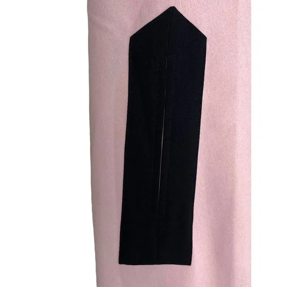 Misslook Pink Shift Dress size 10 Wrap Lined MIDI Business‎ Retro - Image 3
