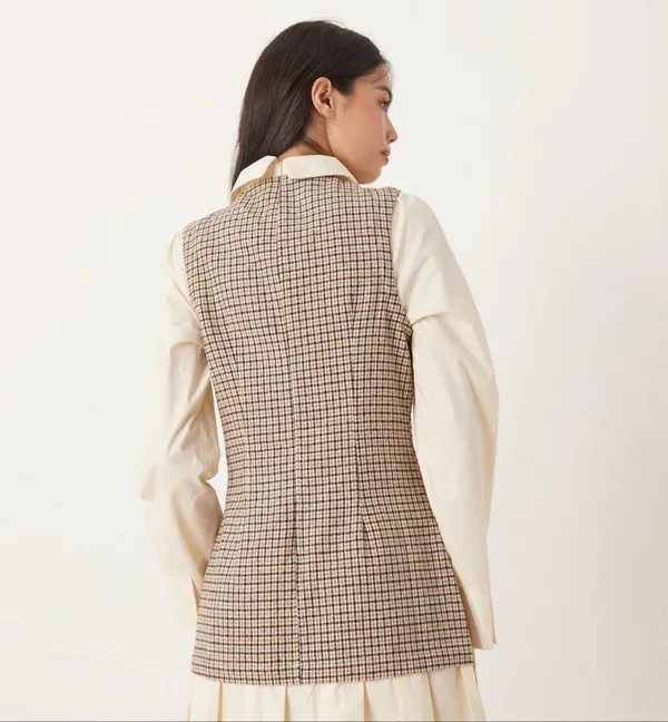 New ASOS DESIGN Shirt Hybrid Mini Dress With Peplum Hem Size 6 - Image 3
