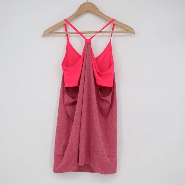 Champion C9 Womens Pink Layered Activewear Tank Top Built-in Bra Size M - Image 4