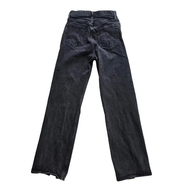 Abercrombie &‎ Fitch 90s Relaxed High Rise Jeans Black Slit Hem 27 / 4 - Image 4