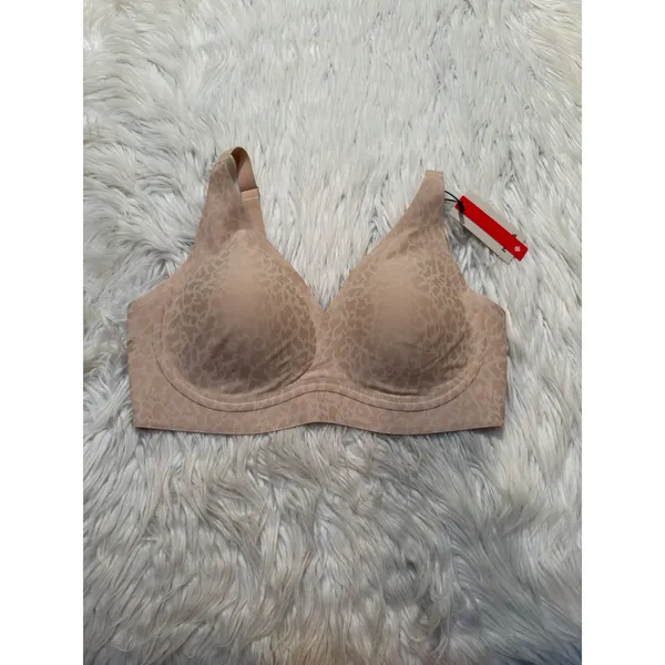 Popilush Women's Size XL Seamless Wireless Jelly Leopard Contour Minimizer Bra - Image 2