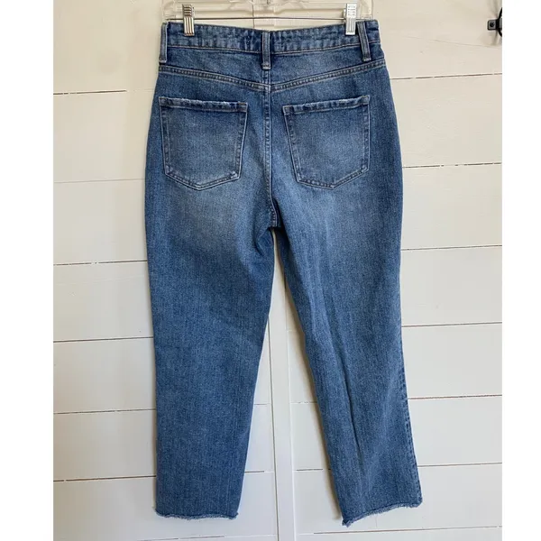 Vervet Blue Women's‎ Cotton Jeans 27X27" Distressed Raw Hem - Excellent - Image 3