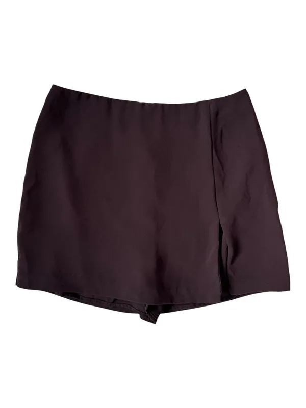 Amanda Uprichard Dale Skort Brown Small Mini Skirt Shorts‎ - Image 4