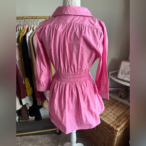 Zara Pink Mini Dress - Image 4