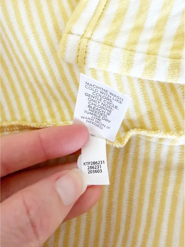 J Jill Split Neck Collared Pullover Striped Sweater Lemoncream Size XS Preppy - Image 6