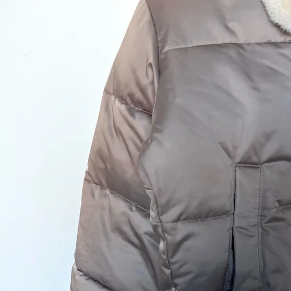 Abercrombie and Fitch Ultra Collection Faux Fur Collar Bomber Jacket - Image 4