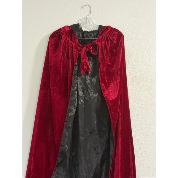 Elegant Velvet Cape Cloak Fair Gothic And Formal Evening Renaissance one size - Image 2