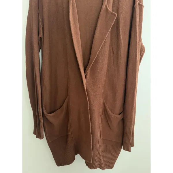 Free People We the Free Oversized Knit Cardigan Brown Women's Size Medium - Image 5