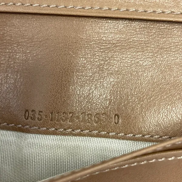 Gucci Bamboo Bi-Fold Leather Wallet in Tan - Preowned - Image 9
