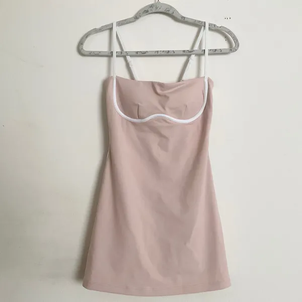 Alo Yoga Airbrush Streamlined Dress Pink Quartz/White XS - Image 2