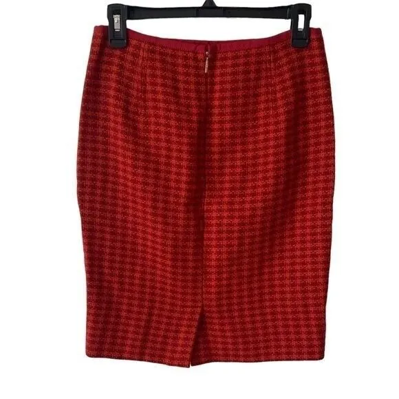 Tory‎ Burch Wool Pencil Skirt Cornelia Plaid - Image 2