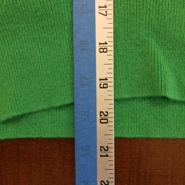 Sandro pointelle-knit sweater deep v neck green 0 - Image 3