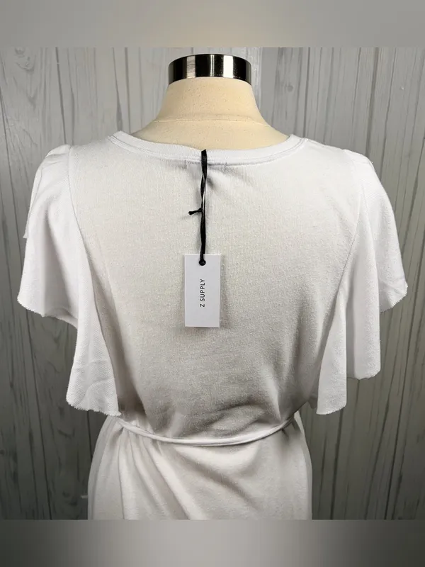 NWT Z SUPPLY The Capri Flutter Sleeve Stretch Terry‎ Boho Mini Dress, Large - Image 6