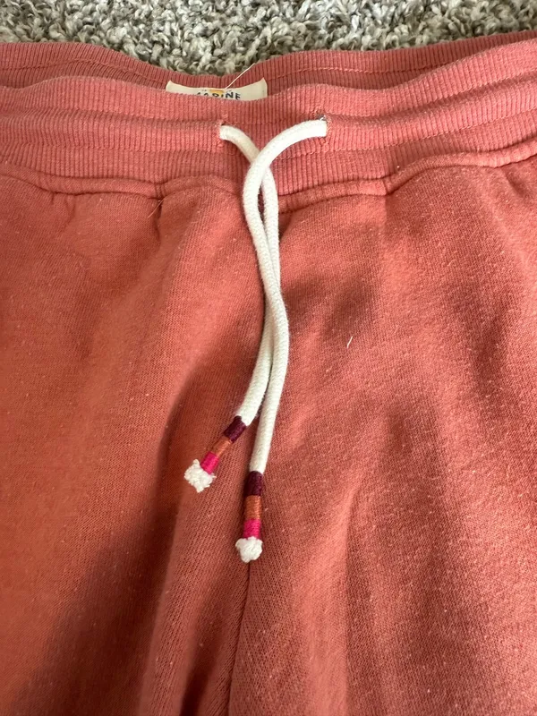Marine Layer Sweatpants Joggers Coral Orange Pink Lounge Soft Travel S - Image 2