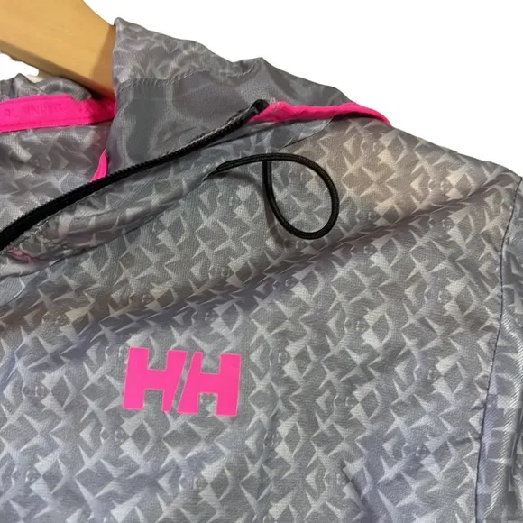 Helly Hensen X-Cool Aspire‎ Gray Running Lightweight Windbreaker Jacket - Image 8