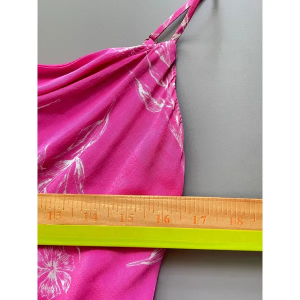 ASTR The Label Pink Dancing Queen Draped Neckline Floral Mini Dress Size Med - Image 11