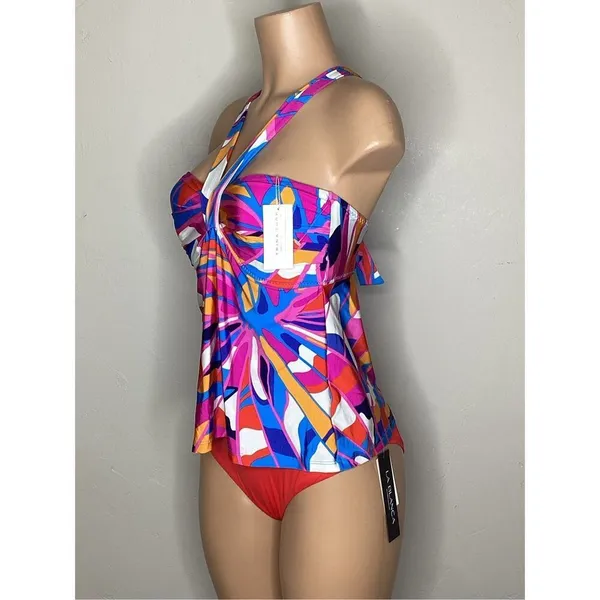 New. Trina Turk multicolored tankini top. Size 10. Retails $102 - Image 7