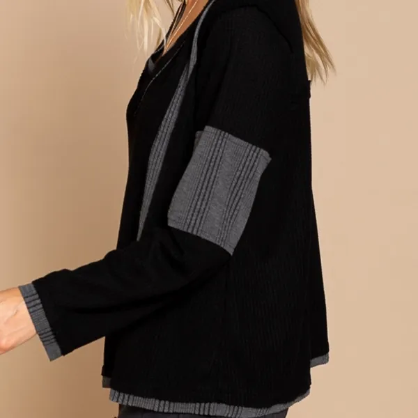 POL New Arrival. Relaxed fit top with contrast panels. - Image 2