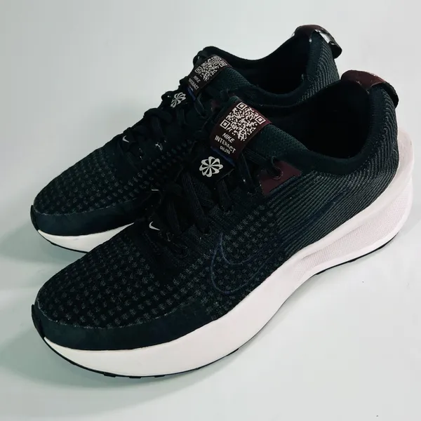 Nike Interact Run Black Purple Ink Womens‎ Sneakers Size 8.5 Flyknit Athletic - Image 3