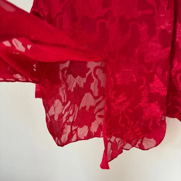 Victoria's Secret Gold Label Red Pajama Set - Image 7