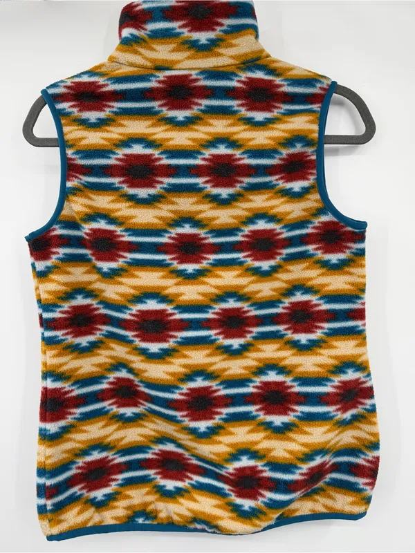 Patagonia Synchilla Snap-T Vest Women S Wild Desert Prairie Gold Aztec - Image 3
