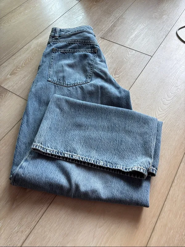 Madewell Light Blue Wide Leg Jeans - Image 3