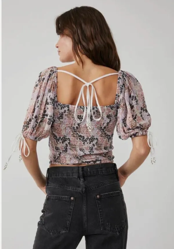 Free People: Back on Top Cropped Blouse - Image 4