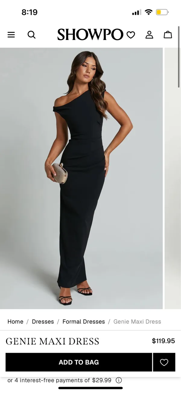 New Showpo Genie Maxi Dress Off The Shoulder Dress Size XL MSRP $119 - Image 2