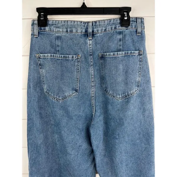 Cider Denim High Waisted Pleated Wide Leg Pants Size Medium NEW - Image 6