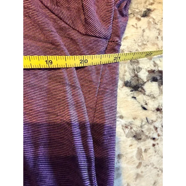 Bombas‎ Womens Long Sleeve Crewneck Top Heathered Plum Purple Activewear Large - Image 4